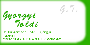 gyorgyi toldi business card