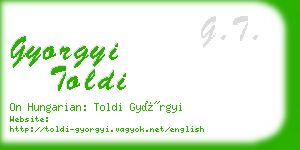 gyorgyi toldi business card